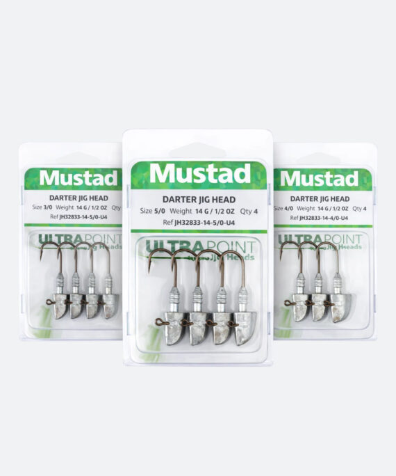Mustad Saltwater Ultrapoint Darter Jig Head 14G - 3/0, 4/0, 5/0